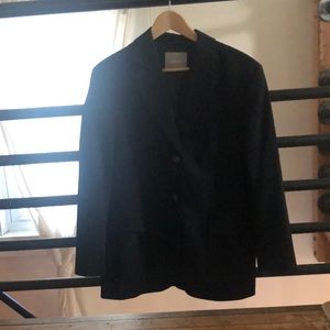 Everlane black Italian wool oversize blazer, women’s 4